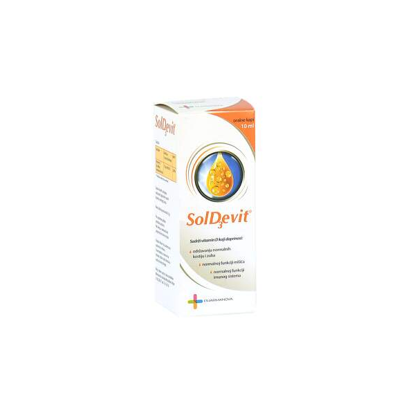 Soldevit vitamin D3 oralne kapi 10 ml