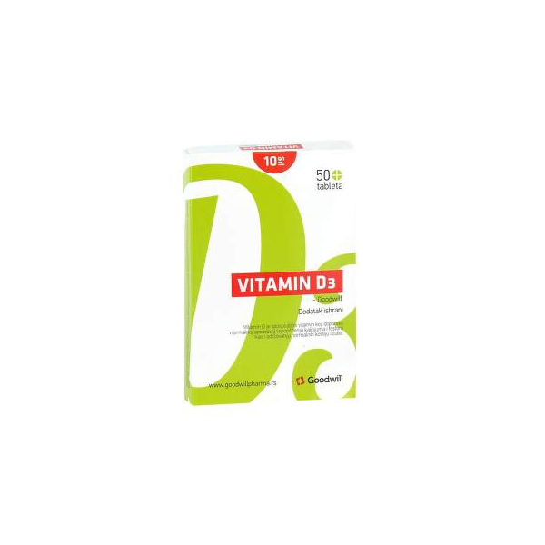 Vitamin D3 Goodwill 50 tableta