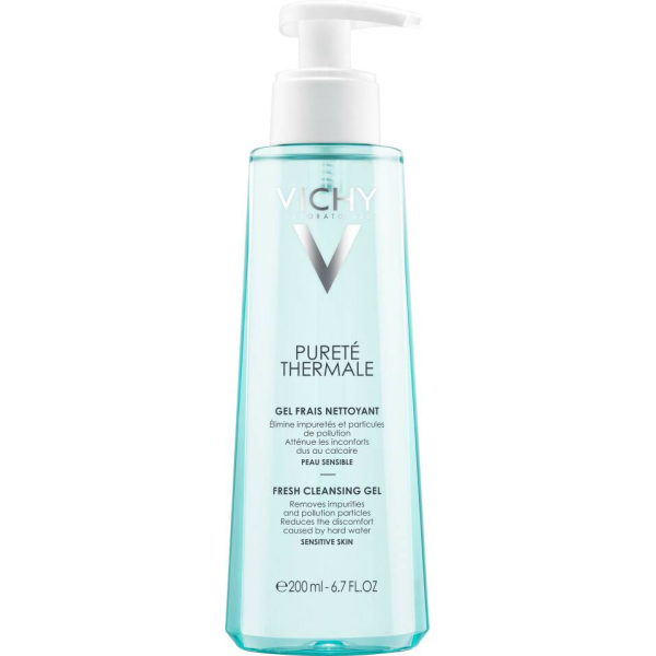 Vichy Pureté thermale osvežavajući gel za čišćenje osetljive kože lica 200 ml