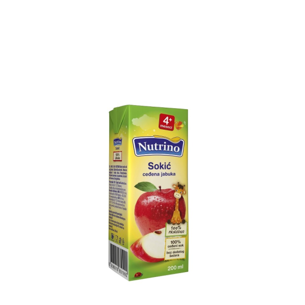 Nutrino sokić ceđena jabuka 200 ml