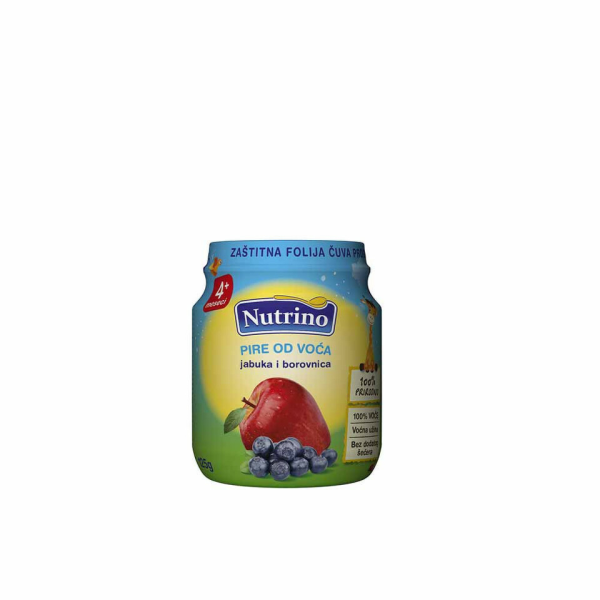Nutrino Pire od voća jabuka i borovnica 125 g