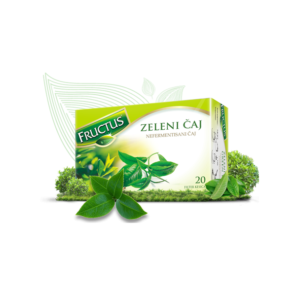 FRUCTUS Čaj od lista zelenog čaja 20 filter kesica