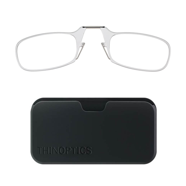 ThinOptics Naočare za čitanje bele sa POD futrolom +2,50