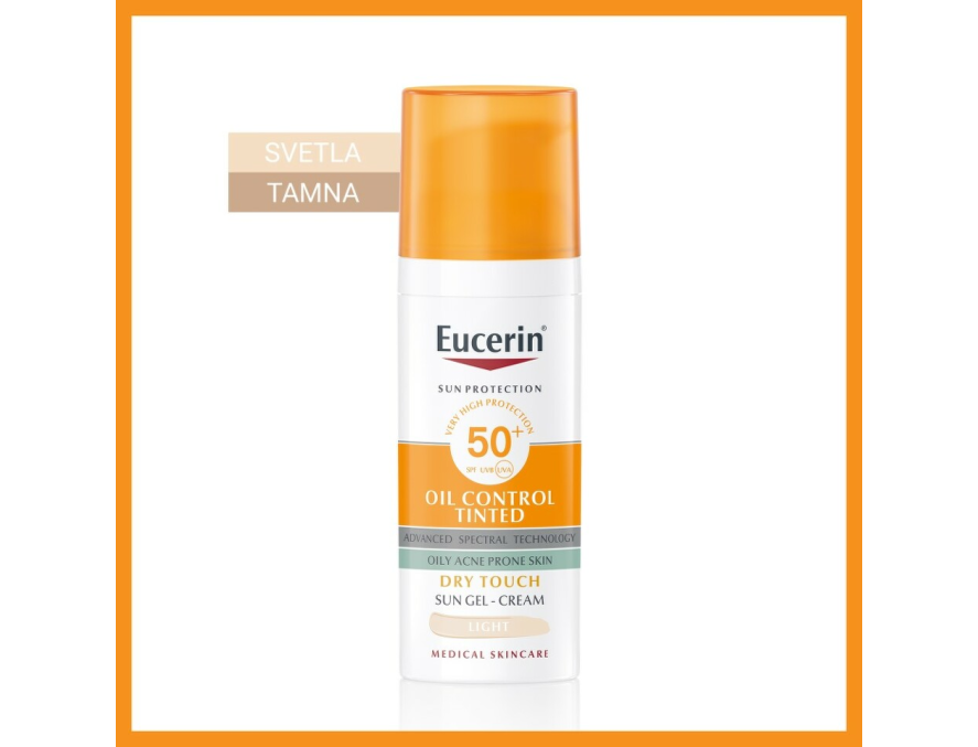 Eucerin Oil control za zaštitu kože od sunca SPF50+ 50ml