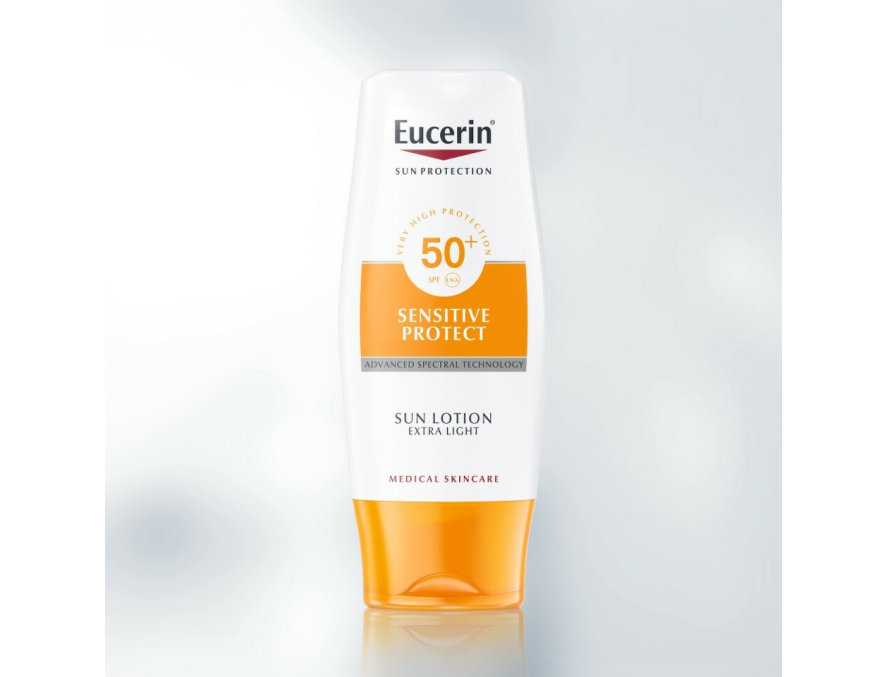 Eucerin Izrazito lagani losion za zaštitu osetljive kože od sunca SPF 50+ 150 ml