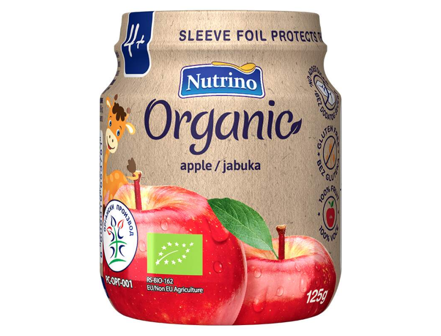 Nutrino Organic Pire jabuka, 125 g