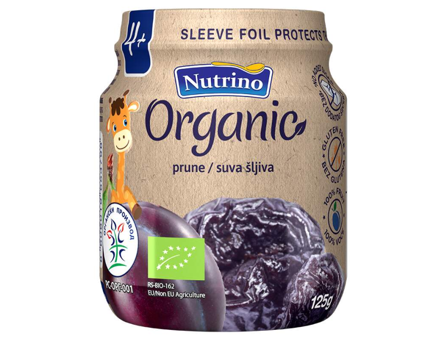 Nutrino Organic Pire suva šlljiva, 125 g