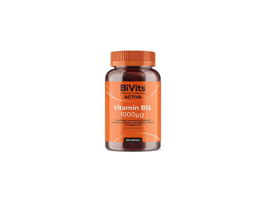 BiVits ACTIVA Vitamin B12 1000µg 60 tableta