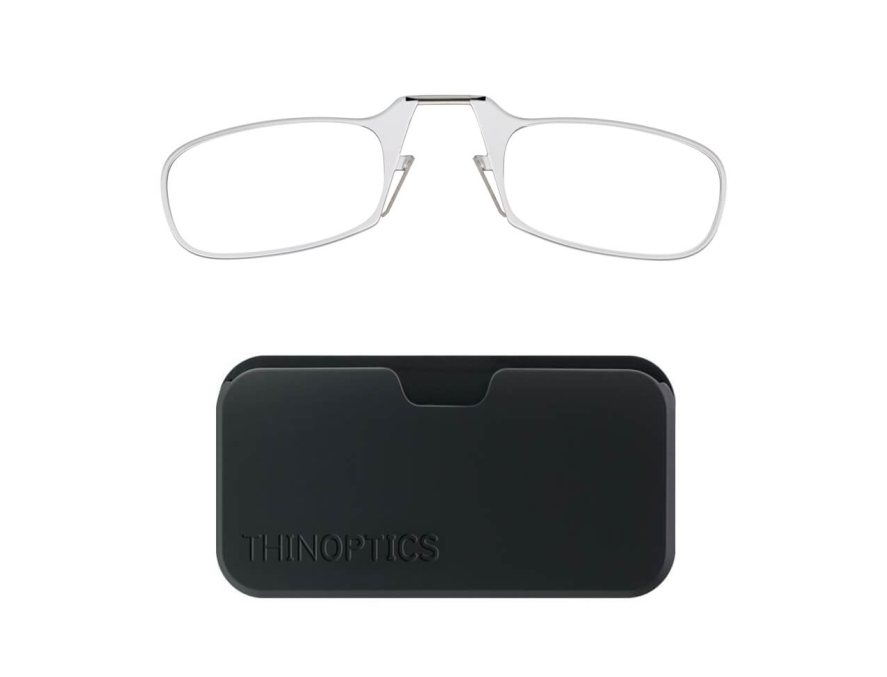 ThinOptics Naočare za čitanje bele sa POD futrolom +2,50