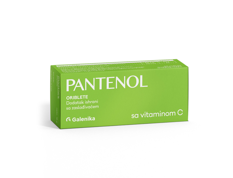 Pantenol + vitamin C 120 mg 20 oribleta